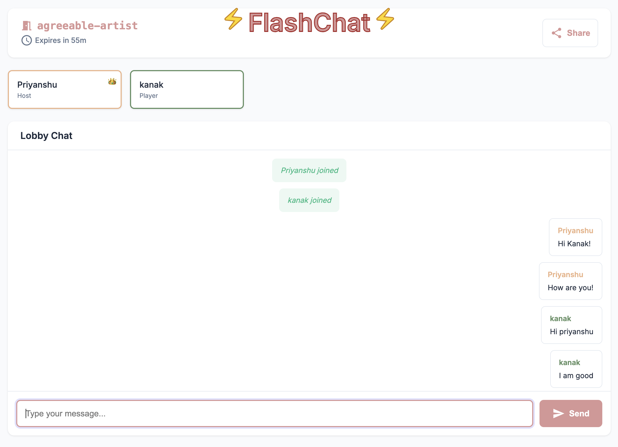 Chatting Interface